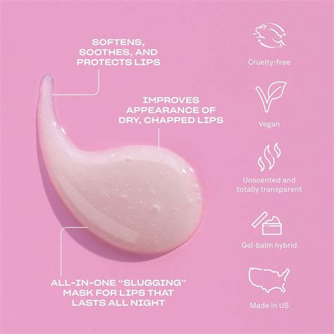 Babe Original Babe Glow Lip Mask for Softer Lips, Hyaluronic .